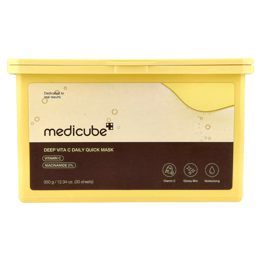 Medicube – Deep Vita C Daily Quick Mask, 30 sheets