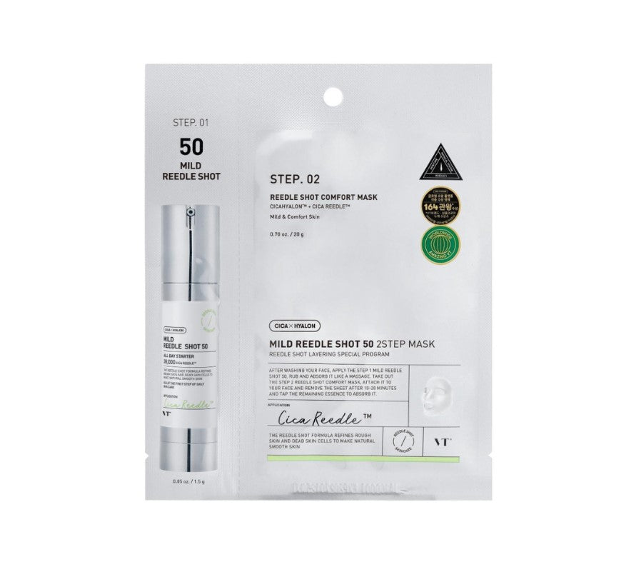 VT Cosmetics – Mild Reedle Shot 50 2-Step Mask, 1pc