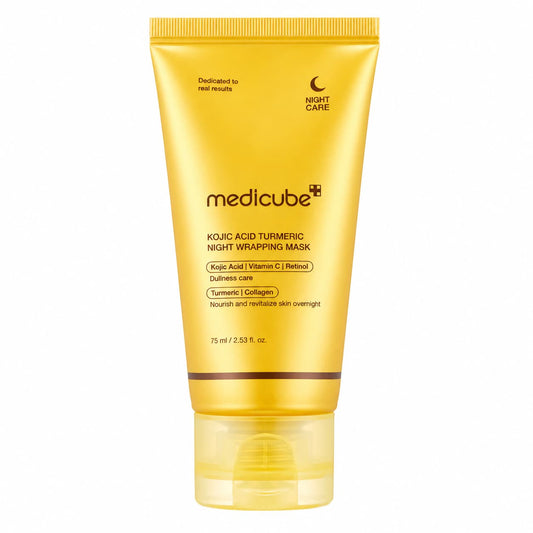 MEDICUBE – Kojic Acid Turmeric Night Wrapping Mask, 75ml