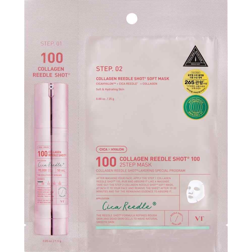 VT Cosmetics – Collagen Reedle Shot 100 2 Step Mask